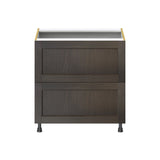 Hugo&Borg Montclaire 33-in W x 34.5-in H x 24-in D Wood 2-Drawer Base Fully Assembled Cabinet (Recessed Panel Style)