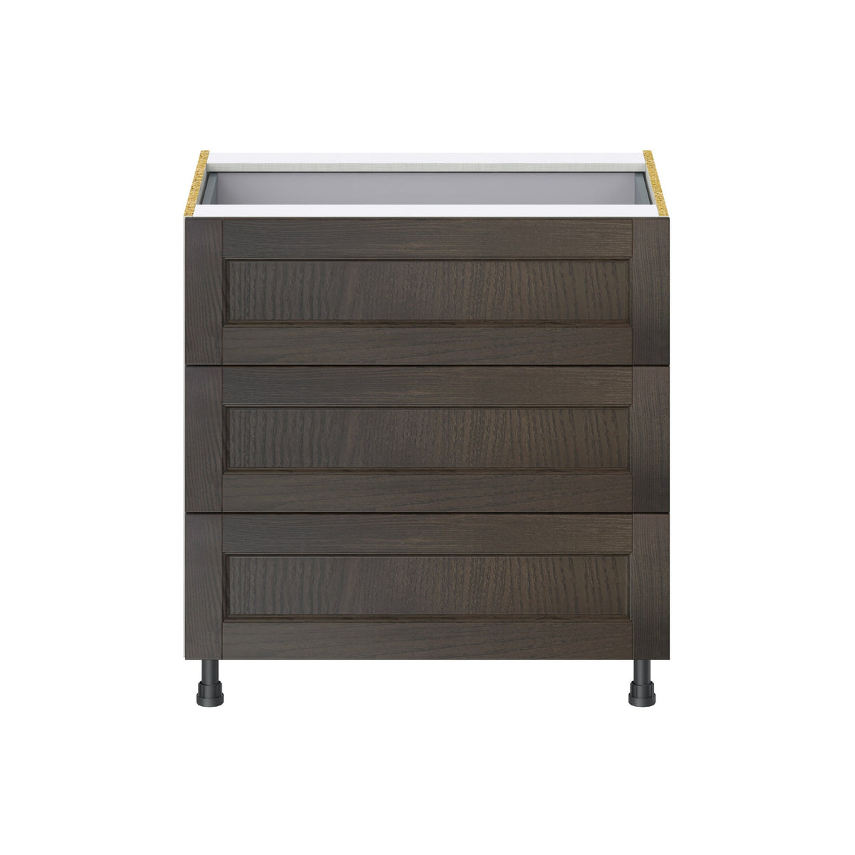 Hugo&Borg Montclaire 33-in W x 34.5-in H x 24-in D Wood 4-Drawer Base Fully Assembled Cabinet (Recessed Panel Style)