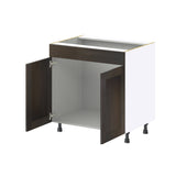 Hugo&Borg Montclaire 33-in W x 34.5-in H x 24-in D Wood Sink Base Fully Assembled Cabinet (Recessed Panel Shaker Style)