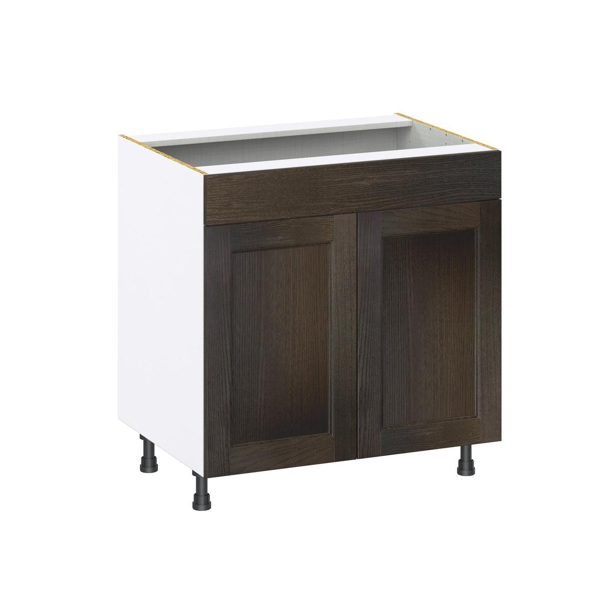 Hugo&Borg Montclaire 33-in W x 34.5-in H x 24-in D Wood Sink Base Fully Assembled Cabinet (Recessed Panel Shaker Style)