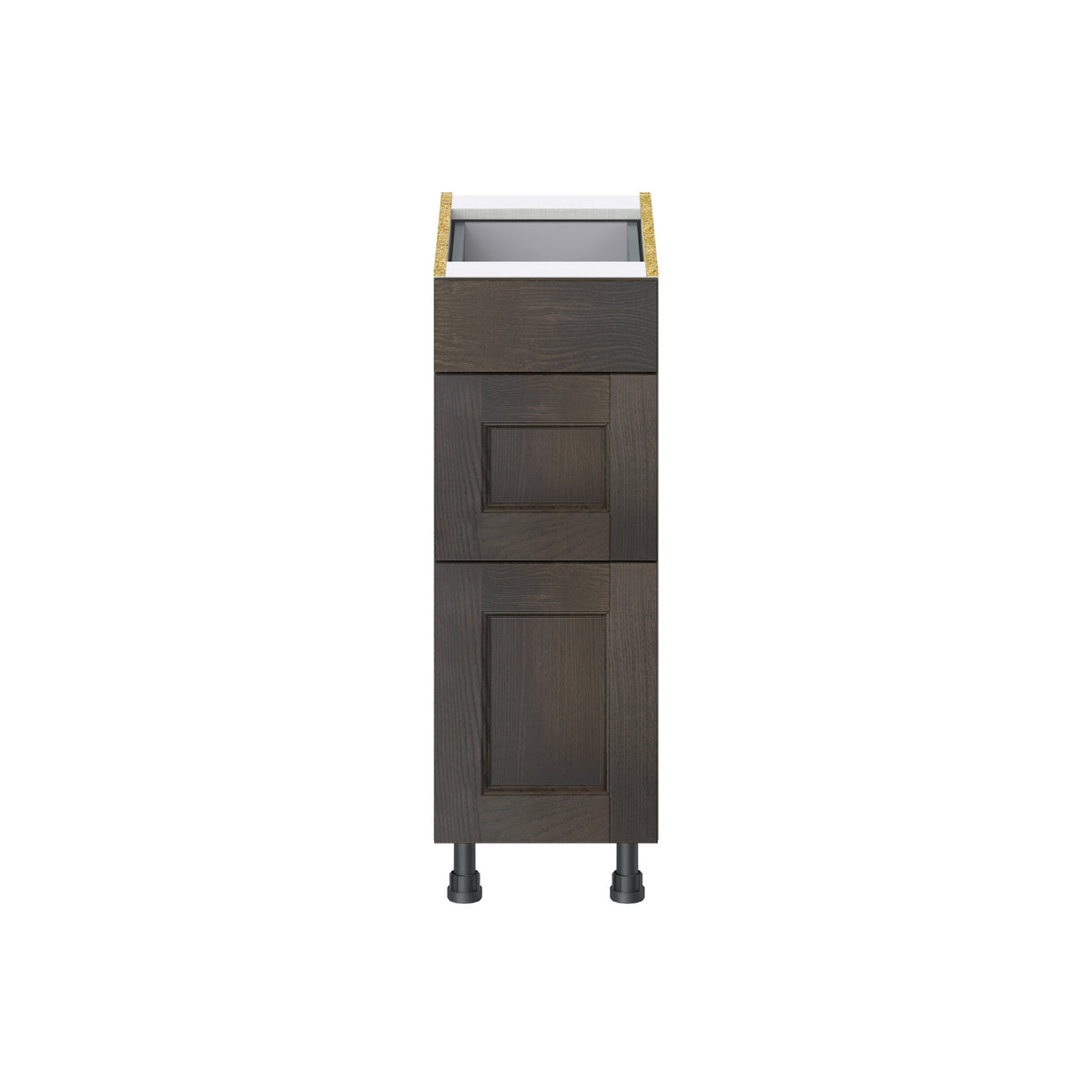 Hugo&Borg Montclaire 12-in W x 34.5-in H x 24-in D Wood 3-Drawer Base Fully Assembled Cabinet (Recessed Panel Style)