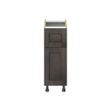Hugo&Borg Montclaire 12-in W x 34.5-in H x 25-in D Wood 1-Drawer Base Fully Assembled Cabinet (Recessed Panel Shaker Style)