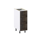 Hugo&Borg Montclaire 12-in W x 34.5-in H x 24-in D Wood 3-Drawer Base Fully Assembled Cabinet (Recessed Panel Style)