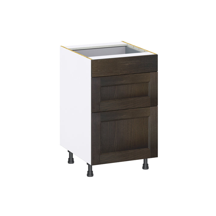 Hugo&Borg Montclaire 21-in W x 34.5-in H x 24-in D Wood 3-Drawer Base Fully Assembled Cabinet (Recessed Panel Style)