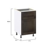 Hugo&Borg Montclaire 21-in W x 34.5-in H x 25-in D Wood 1-Drawer Base Fully Assembled Cabinet (Recessed Panel Shaker Style)