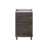 Hugo&Borg Montclaire 21-in W x 34.5-in H x 24-in D Wood 3-Drawer Base Fully Assembled Cabinet (Recessed Panel Style)