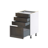 Hugo&Borg Montclaire 21-in W x 34.5-in H x 24-in D Wood 4-Drawer Base Fully Assembled Cabinet (Recessed Panel Style)