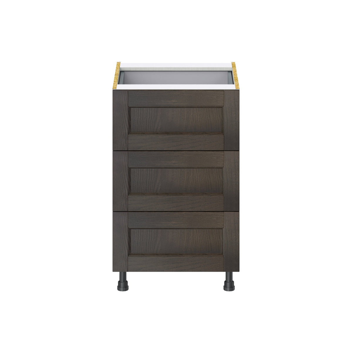 Hugo&Borg Montclaire 21-in W x 34.5-in H x 24-in D Wood 4-Drawer Base Fully Assembled Cabinet (Recessed Panel Style)