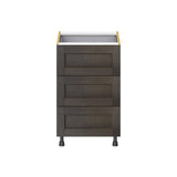 Hugo&Borg Montclaire 21-in W x 34.5-in H x 24-in D Wood 4-Drawer Base Fully Assembled Cabinet (Recessed Panel Style)