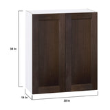 Hugo&Borg Montclaire 30-in W x 35-in H x 14-in D Wood Wall Fully Assembled Cabinet (Recessed Panel Shaker Door Style)