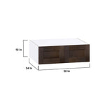Hugo&Borg Montclaire 30-in W x 10-in H x 24-in D Wood Wall Fully Assembled Cabinet (Recessed Panel Shaker Door Style)