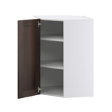 Hugo&Borg Montclaire 24-in W x 35-in H x 14-in D Wood Diagonal Corner Wall Fully Assembled Cabinet (Recessed Panel Shaker Style)