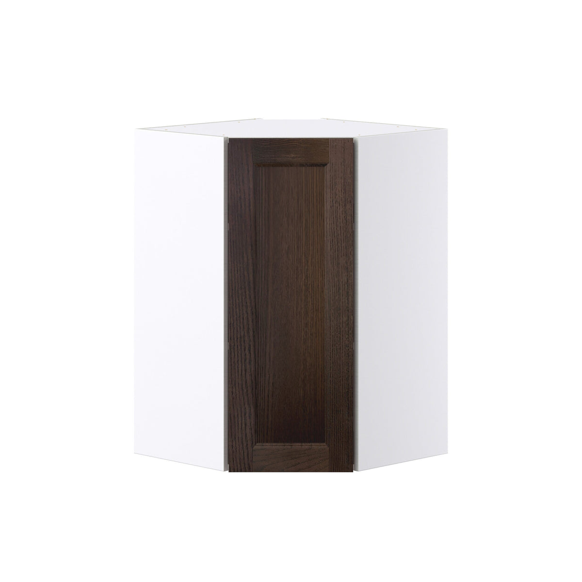 Hugo&Borg Montclaire 24-in W x 35-in H x 14-in D Wood Diagonal Corner Wall Fully Assembled Cabinet (Recessed Panel Shaker Style)