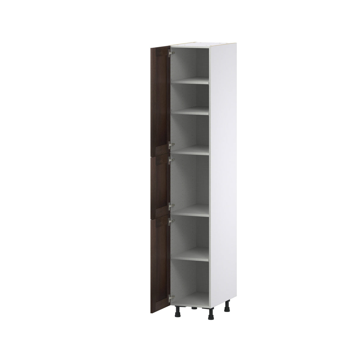 Hugo&Borg Montclaire 15-in W x 89.5-in H x 24-in D Wood Pantry Fully Assembled Cabinet (Recessed Panel Shaker Door Style)