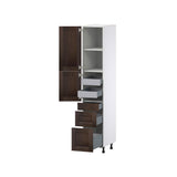 Hugo&Borg Montclaire 15-in W x 84.5-in H x 24-in D Wood 5-Drawer Pantry Fully Assembled Cabinet (Recessed Panel Shaker Style)