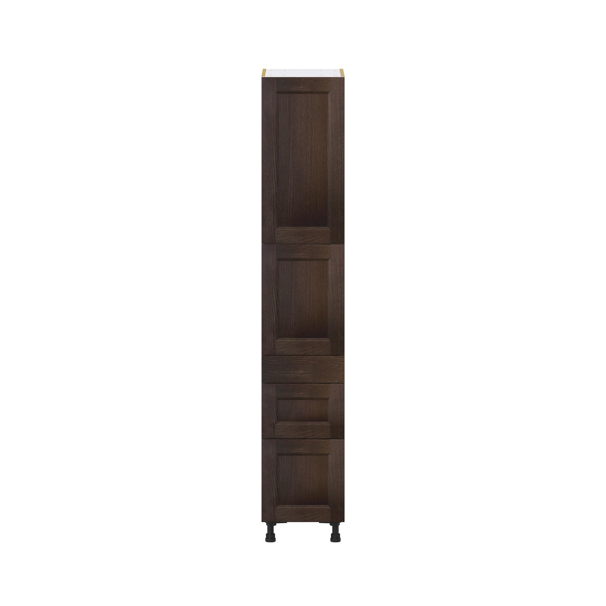 Hugo&Borg Montclaire 15-in W x 84.5-in H x 24-in D Wood 5-Drawer Pantry Fully Assembled Cabinet (Recessed Panel Shaker Style)