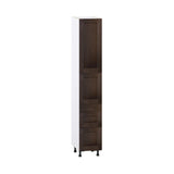 Hugo&Borg Montclaire 15-in W x 89.5-in H x 24-in D Wood 5-Drawer Pantry Fully Assembled Cabinet (Recessed Panel Shaker Style)