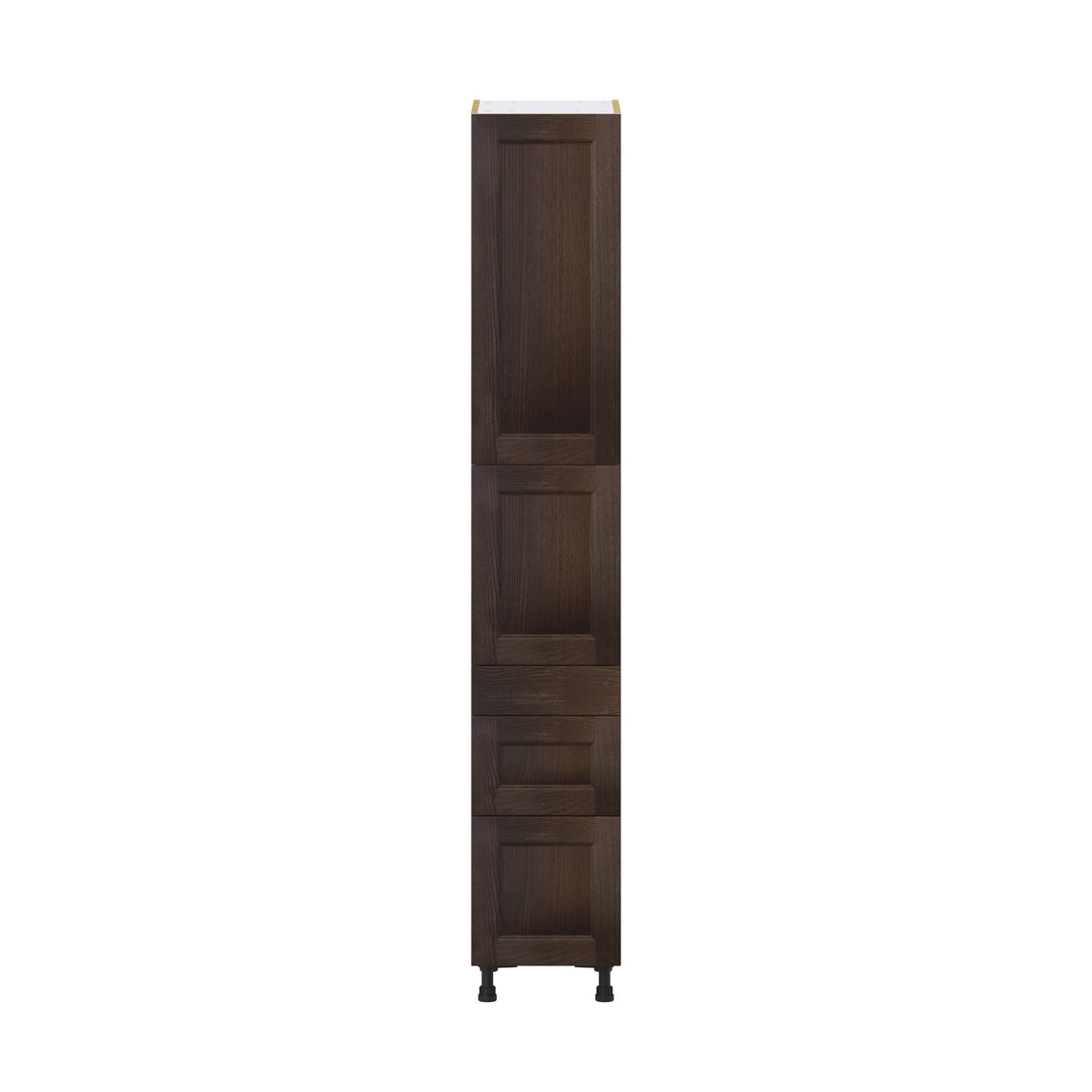 Hugo&Borg Montclaire 15-in W x 89.5-in H x 24-in D Wood 5-Drawer Pantry Fully Assembled Cabinet (Recessed Panel Shaker Style)