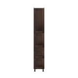Hugo&Borg Montclaire 15-in W x 89.5-in H x 24-in D Wood 5-Drawer Pantry Fully Assembled Cabinet (Recessed Panel Shaker Style)