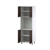 Hugo&Borg Montclaire 30-in W x 89.5-in H x 24-in D Wood Single Oven Pantry Fully Assembled Cabinet (Recessed Panel Shaker Style)