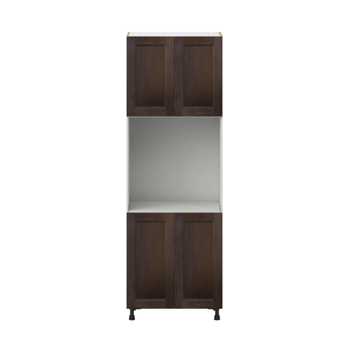 Hugo&Borg Montclaire 30-in W x 89.5-in H x 24-in D Wood Single Oven Pantry Fully Assembled Cabinet (Recessed Panel Shaker Style)