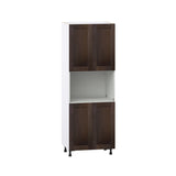 Hugo&Borg Montclaire 30-in W x 84.5-in H x 24-in D Wood Microwave Pantry Fully Assembled Cabinet (Recessed Panel Shaker Style)