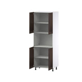 Hugo&Borg Montclaire 30-in W x 84.5-in H x 24-in D Wood Microwave Pantry Fully Assembled Cabinet (Recessed Panel Shaker Style)
