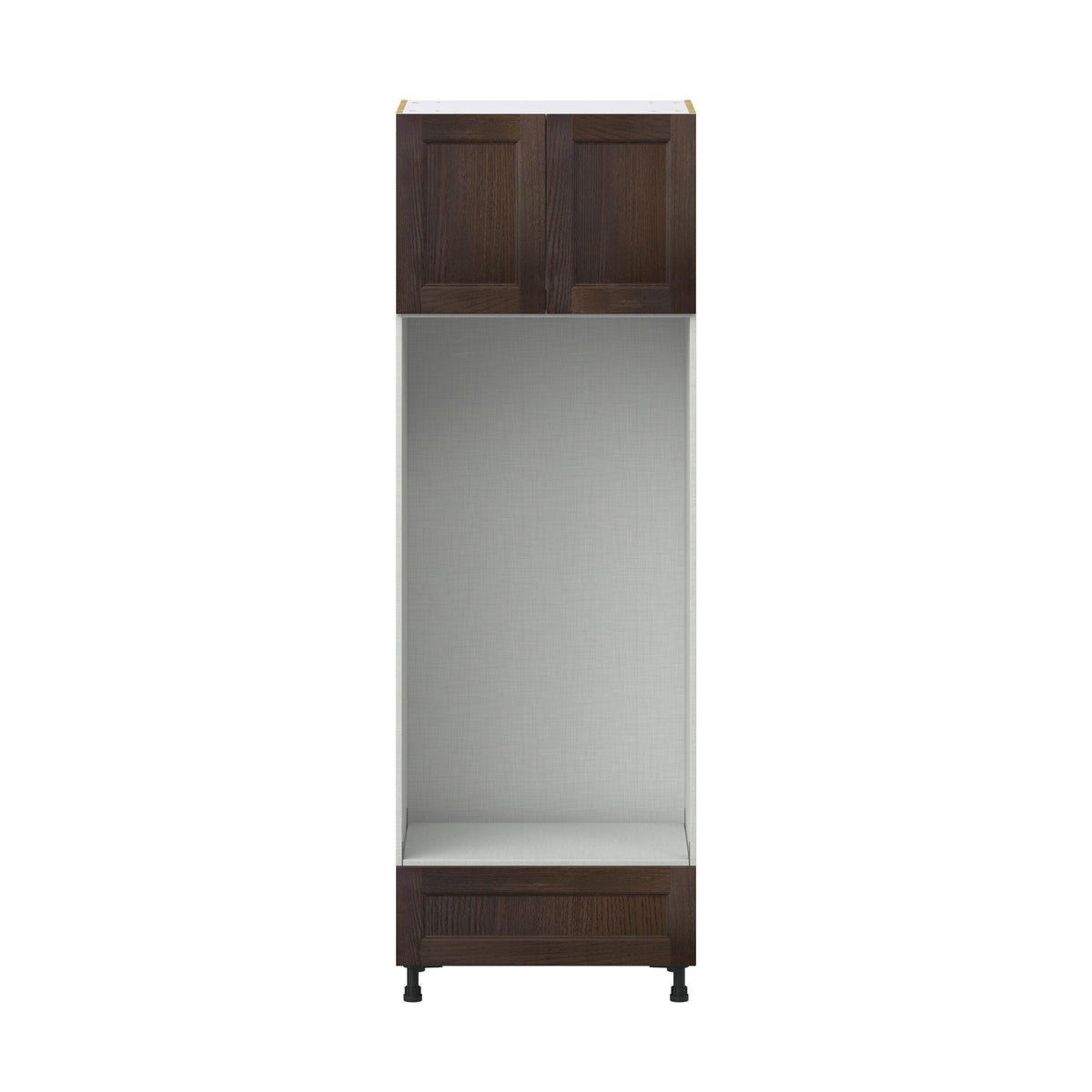Hugo&Borg Montclaire 30-in W x 89.5-in H x 24-in D Wood 1-Drawer Single or Double Oven Pantry Fully Assembled Cabinet (Recessed Panel Shaker Style)