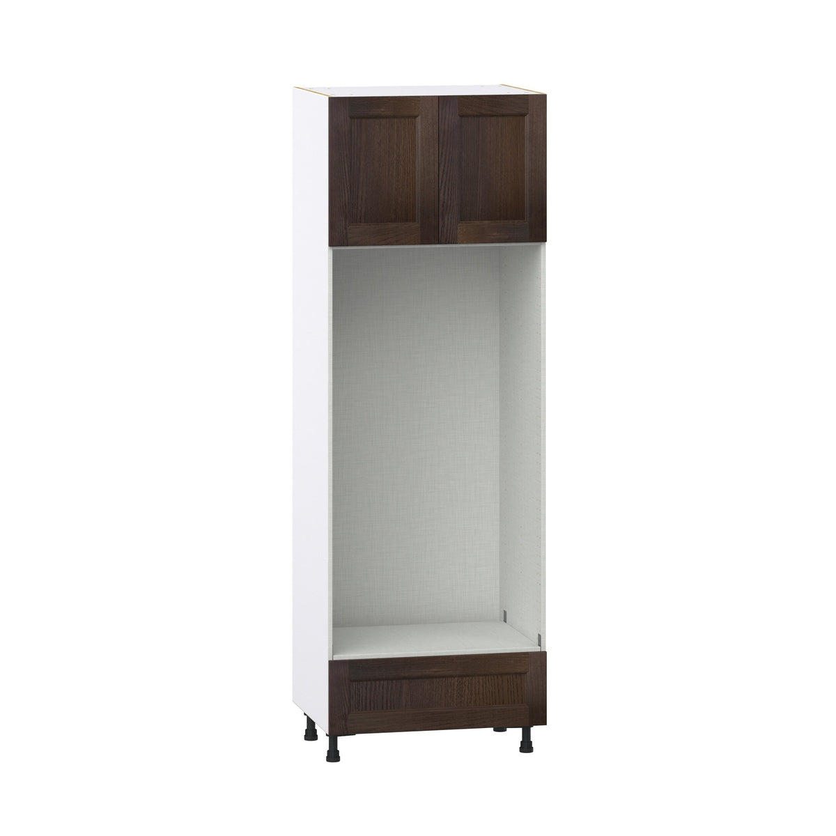 Hugo&Borg Montclaire 30-in W x 89.5-in H x 24-in D Wood 1-Drawer Single or Double Oven Pantry Fully Assembled Cabinet (Recessed Panel Shaker Style)
