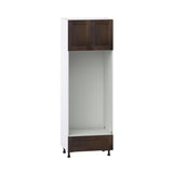 Hugo&Borg Montclaire 30-in W x 89.5-in H x 24-in D Wood 1-Drawer Single or Double Oven Pantry Fully Assembled Cabinet (Recessed Panel Shaker Style)