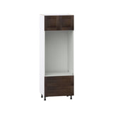 Hugo&Borg Montclaire 30-in W x 84.5-in H x 24-in D Wood 2-Drawers Microwave Pantry Fully Assembled Cabinet (Recessed Panel Shaker Style)