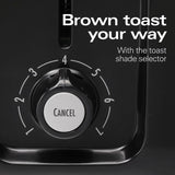 4-Slice Black Wide Slot Toaster