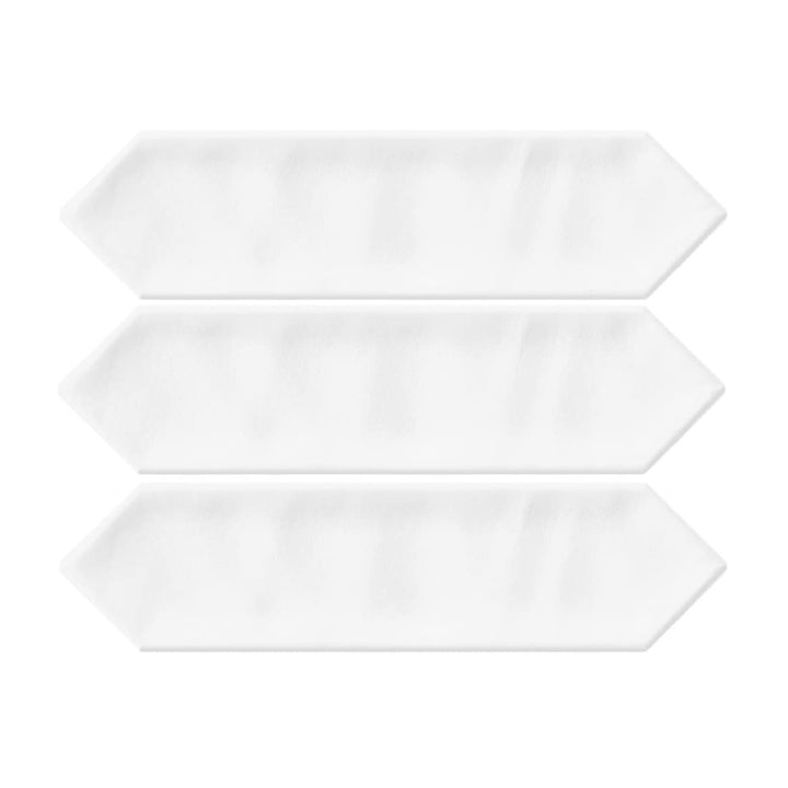 Giorbello White 3-in x 12-in Glazed Ceramic Wave Subway Floor and Wall Tile (5-sq. ft/ Carton)