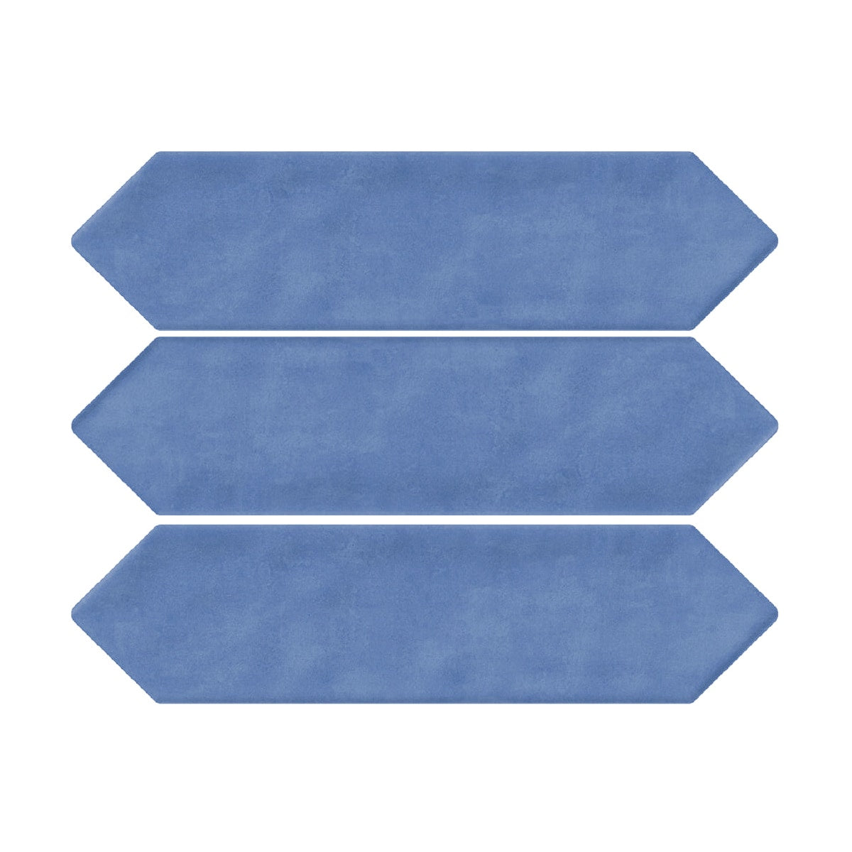 Giorbello Indigo 3-in x 12-in Glazed Ceramic Wave Subway Floor and Wall Tile (5-sq. ft/ Carton)