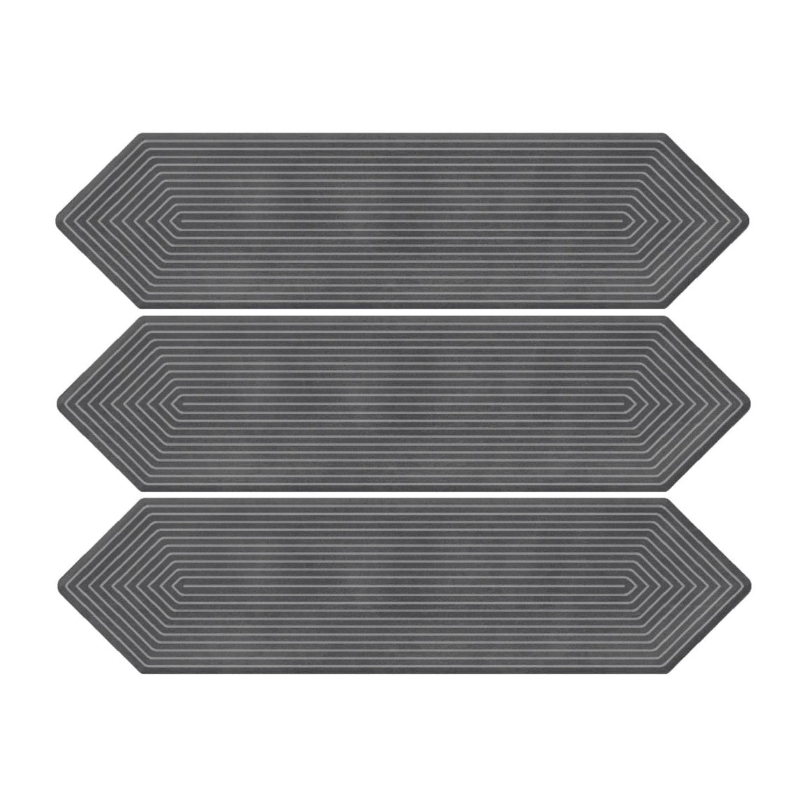 Giorbello Decor Shadow 3-in x 12-in Glazed Ceramic Wave Subway Floor and Wall Tile (5-sq. ft/ Carton)