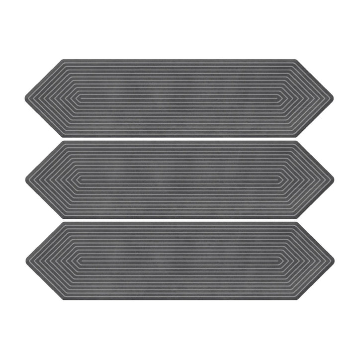 Giorbello Decor Shadow 3-in x 12-in Glazed Ceramic Wave Subway Floor and Wall Tile (5-sq. ft/ Carton)