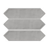 Giorbello Smoke 3-in x 12-in Glazed Ceramic Wave Subway Floor and Wall Tile (5-sq. ft/ Carton)
