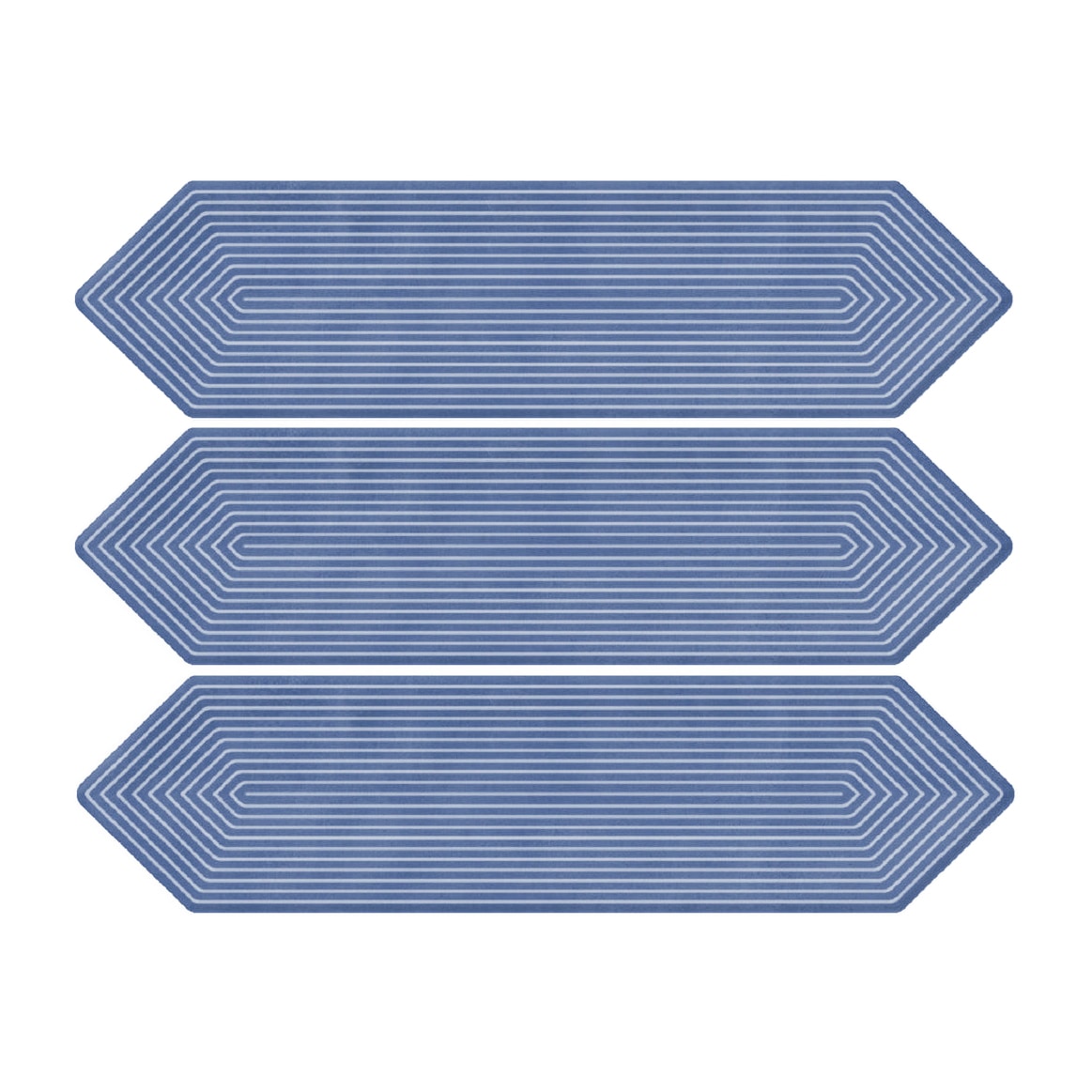 Giorbello Decor Indigo 3-in x 12-in Glazed Ceramic Wave Subway Floor and Wall Tile (5-sq. ft/ Carton)