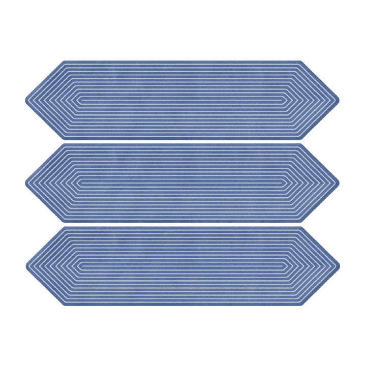 Giorbello Decor Indigo 3-in x 12-in Glazed Ceramic Wave Subway Floor and Wall Tile (5-sq. ft/ Carton)