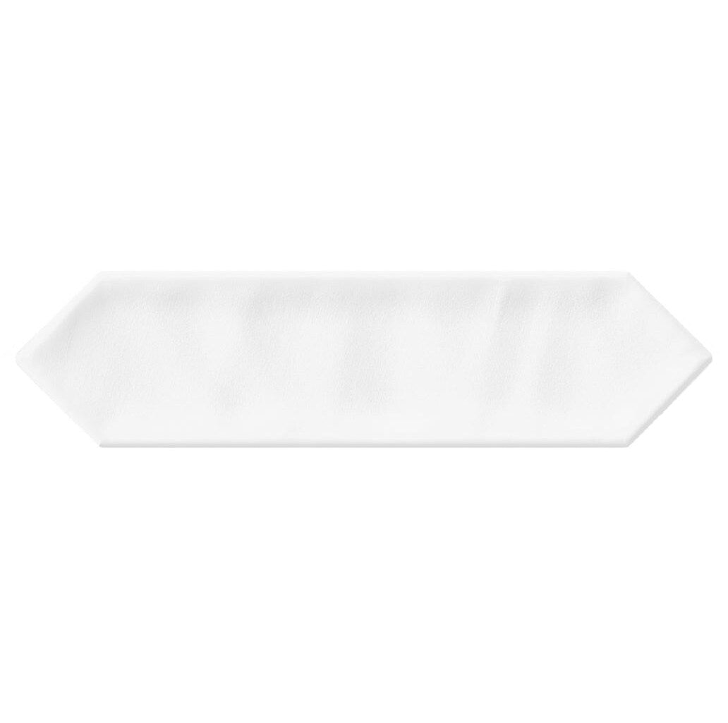 Giorbello (Sample) White 3-in x 12-in Glazed Ceramic Subway Floor and Wall Tile