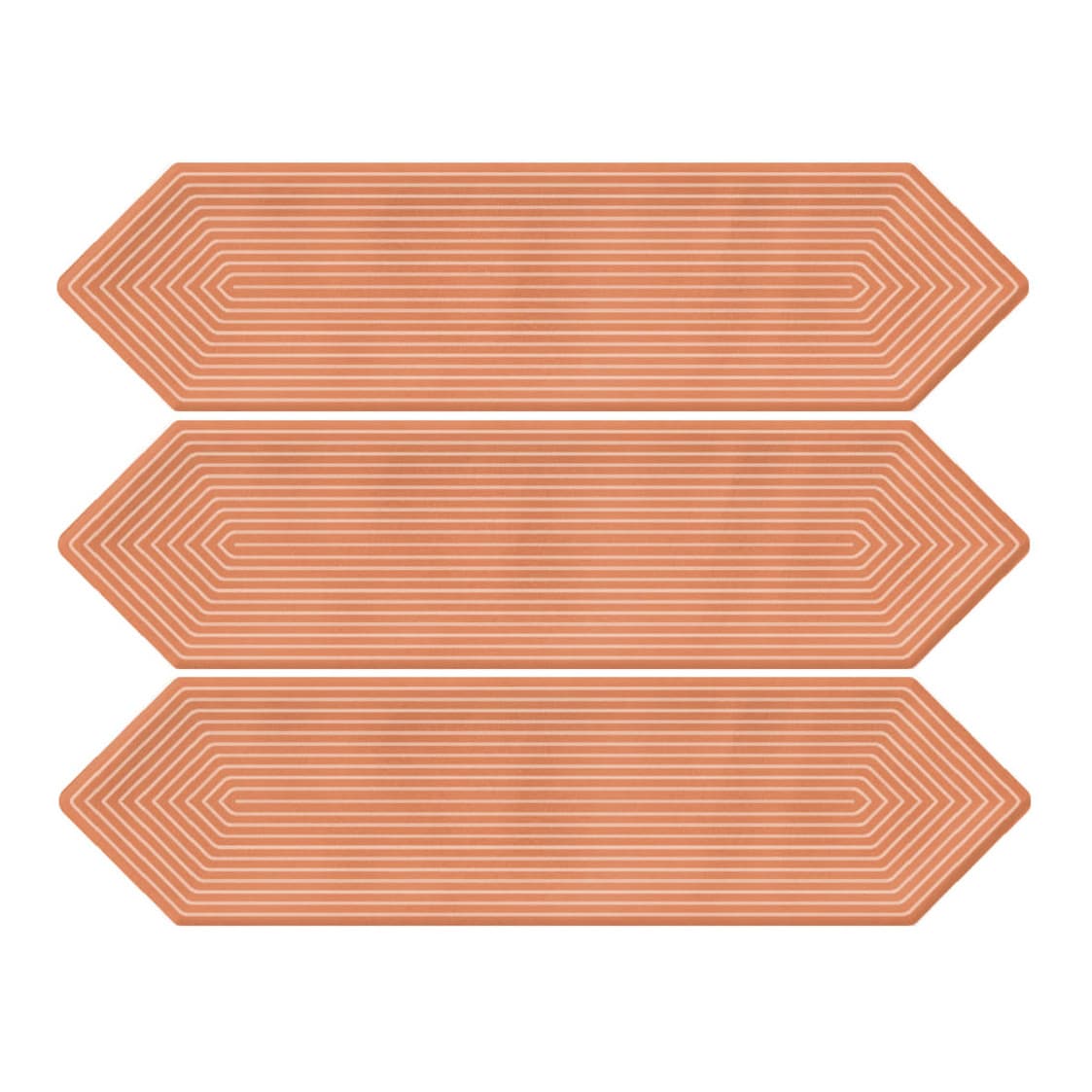 Giorbello Coral 3-in x 12-in Glazed Ceramic Wave Subway Floor and Wall Tile (5-sq. ft/ Carton)
