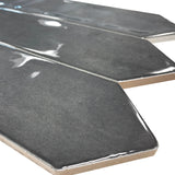 Giorbello Shadow 3-in x 12-in Glazed Ceramic Wave Subway Floor and Wall Tile (5-sq. ft/ Carton)