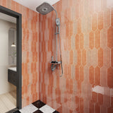 Giorbello Decor Coral 3-in x 12-in Glazed Ceramic Wave Subway Floor and Wall Tile (5-sq. ft/ Carton)