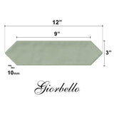 Giorbello (Sample) Sage 3-in x 12-in Glazed Ceramic Subway Floor and Wall Tile