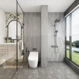 Giorbello Smoke 3-in x 12-in Glazed Ceramic Wave Subway Floor and Wall Tile (5-sq. ft/ Carton)