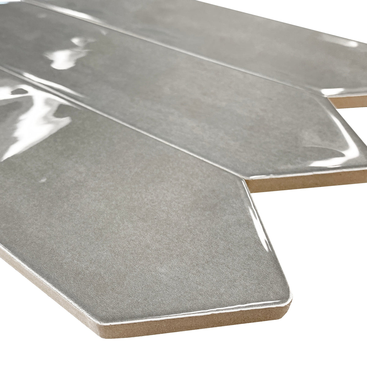 Giorbello (Sample) Smoke 3-in x 12-in Glazed Ceramic Subway Floor and Wall Tile