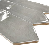Giorbello (Sample) Smoke 3-in x 12-in Glazed Ceramic Subway Floor and Wall Tile
