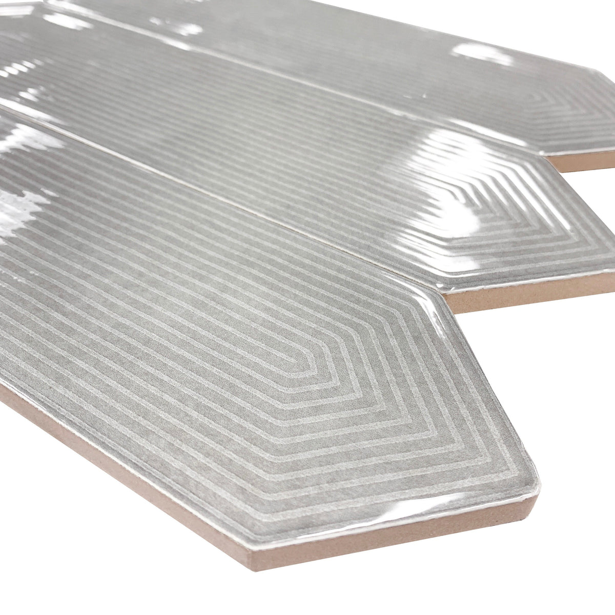Giorbello (Sample) Decor Smoke 3-in x 12-in Glazed Ceramic Subway Floor and Wall Tile