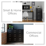 Hirsh Black 3-Drawer 15-in File Cabinet