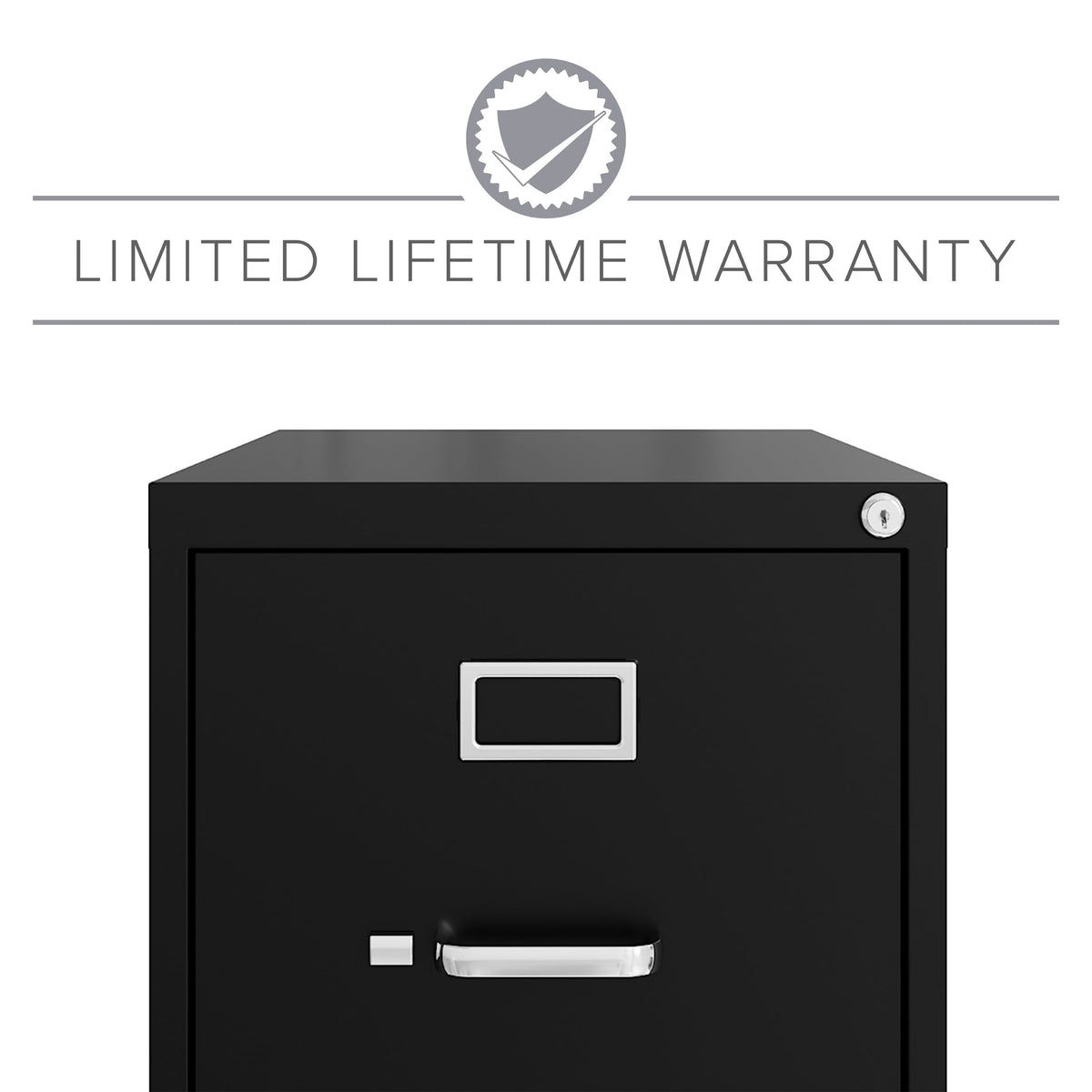 Hirsh Black 3-Drawer 15-in File Cabinet